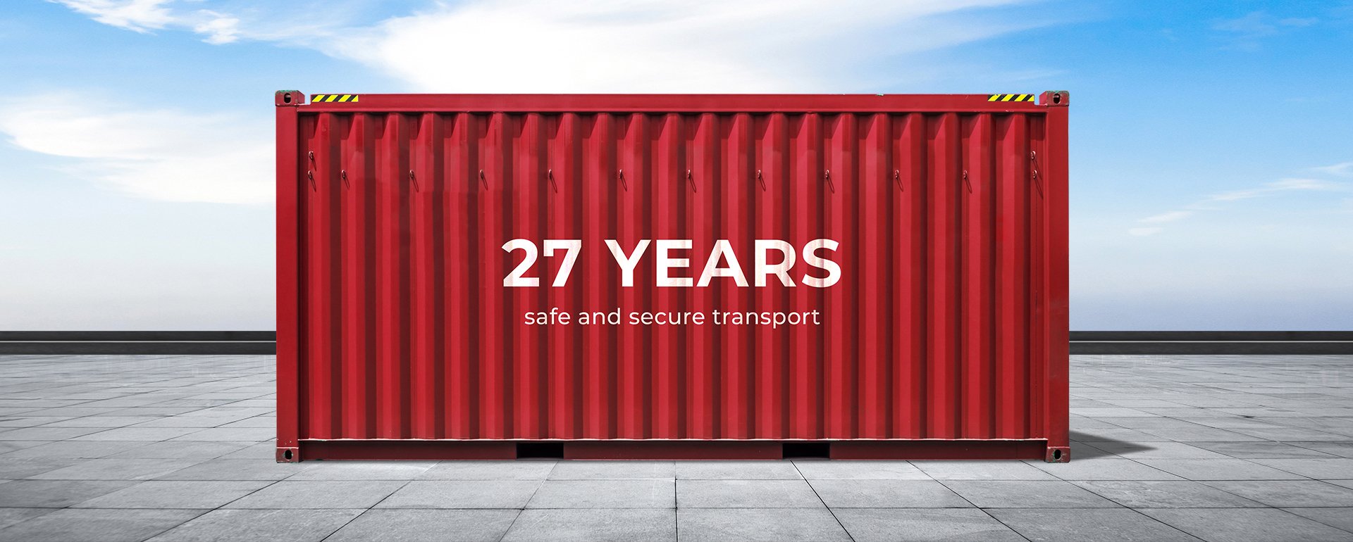 27 years of secure and guarantee transport